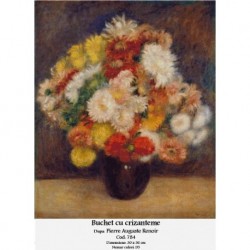 Set goblen - Buchet cu crizanteme dupa Pierre Auguste Renoir